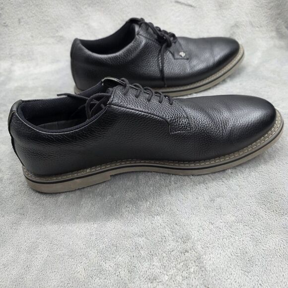 G/Fore G4 Gallivanter Golf Shoes Onyx Black Pebbled Leather Men’s Size 13 main image 12